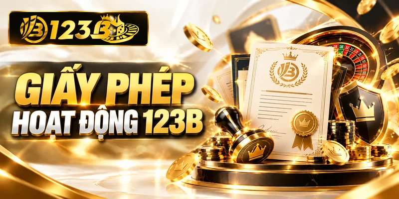 Minh họa nhóm thông tin pháp lý và giấy phép của 123B